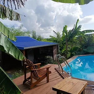 Le Paradis Des Colibris Creole Avec Piscine Table Dhotes Et Nature A Bertrand Anse-Bertrand